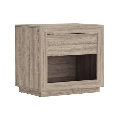 Manhattan Comfort Soren 26 in Nightstand in Natural Oak (1-Drawer) NS1873-2