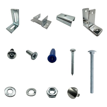 Hadrian HeadrailBetweenWallKit, Zamac, Chrome 600424