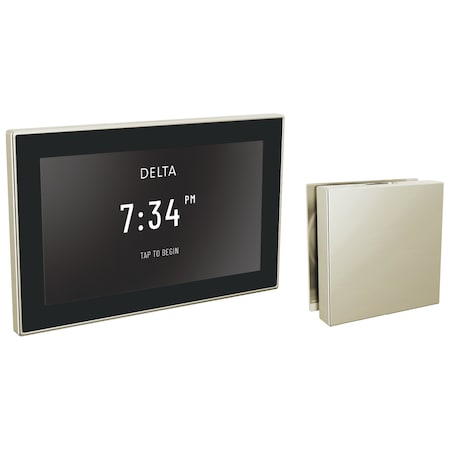 Delta Universal Showering Components Square Digital Steam Package In Lumicoat Polished Nickel 5CH-550L-PN-PR
