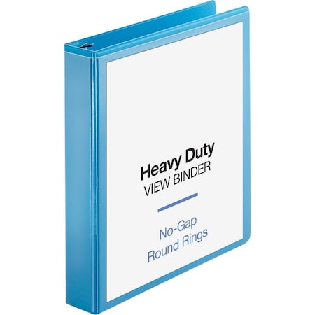 Business Source Ring Binder, Light Blue, Clear Sleeve BSN19652