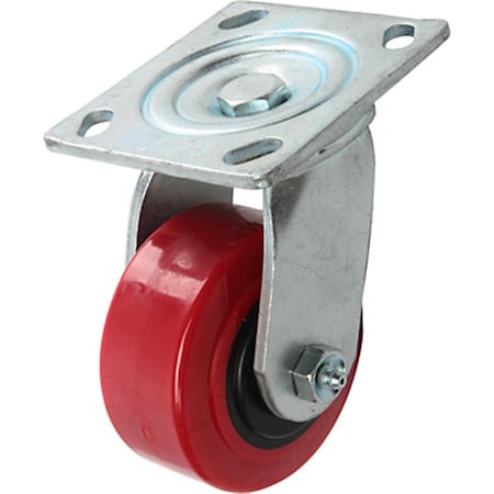 Shepherd Hardware 4 in. Poly Swivel Caster, Gray 213120