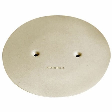 Hubbell Wiring Device-Kellems Abandonment Plate, 1 Gang, PVC AP2I