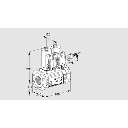 Honeywell Kromschroder Solenoid Valve for Gas/Air, 500 mbar, IP65, Class A KS88203885