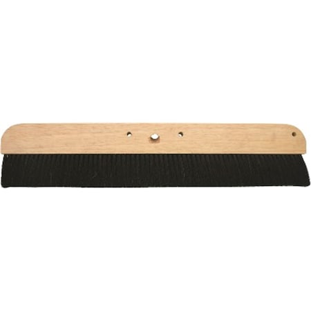 Marshalltown 24 in Wood Backed Concrete Broom, Natural Horsehair Bristles 6597