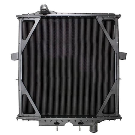 Replacement For Peterbilt 379 127 Bbc Year 2000 4 Row Copper Brass Radiator 36.25X34.625X2.5In W/Fr