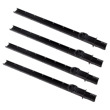 Mytee Products 54in Adjustable C-Channel Pipe Stake w/ Welded 5/8in D-ring - 6,300 lbs WLL, 4PK PS54-ADJ-DRx4