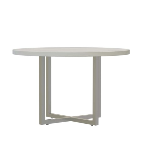Mirella Conference Table, Steel Frame, Silver MR42RWAH