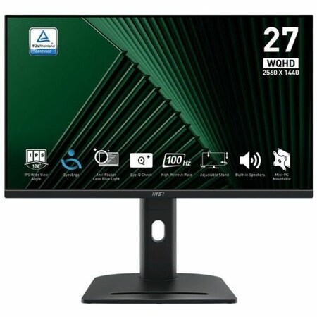 Msi Pro PRO MP275QPG 27" Class WQHD LCD Monitor - 16:10 - Matte Black PROMP275QPG