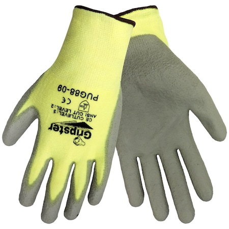 Global Glove PUG-88 Gripster Kevlar/Polyurethane/Nylon Glove, Cut Resistant, Small, 12PK PUG-88-07