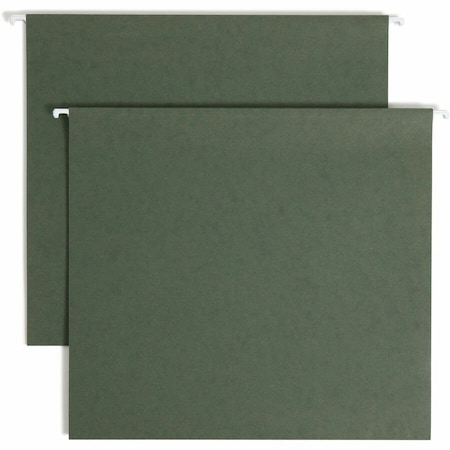 Smead BOX BOTTOM HANGING FILE FOLDERS, LETTER SIZE, STANDARD GREEN, 25PK 64279