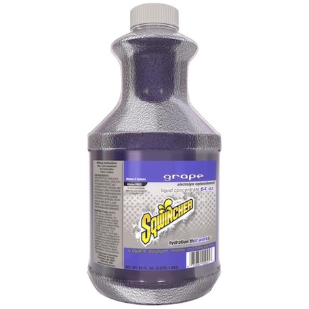 Sqwincher 030322-GR 64 oz 5 gal Grape Liquid Concentrate - Pack of 6, 6PK 670704576
