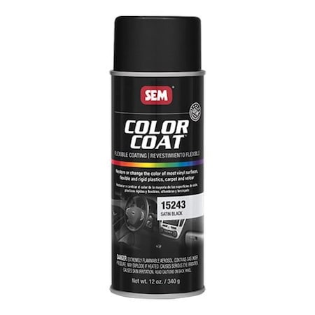 Sem Specialty Flexible Coating, 16 oz, Satin Black, No VOC VOC, 1:10 Mixing, 10 sq-ft Coverage 15243