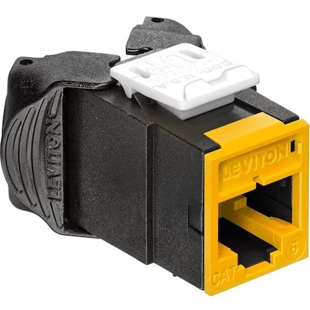 Leviton 1-PORT MOD JACK 110 8W8P UTP 61UJK-RY6