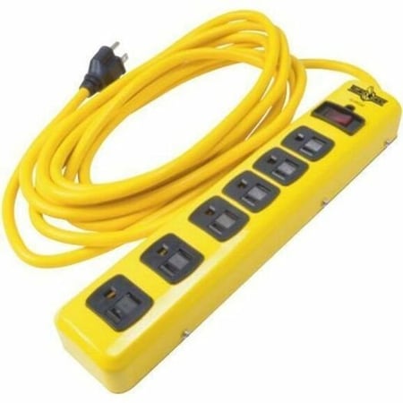 Southwire Outlet Strip, Surge, 15 ft., Yellow 5138N