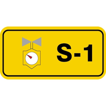 Accuform Caution, RP-Plastic, 3-7/8 in Width, 3/8 in Height, , 5 PK TDJ301XVM
