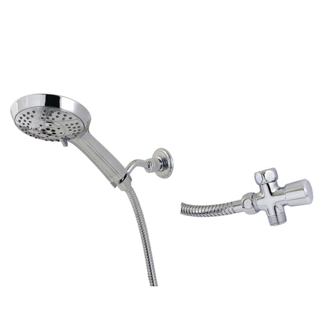 Kingston Brass Multi-Function Hand Shower Kit, Polished Chrome KX1541BD