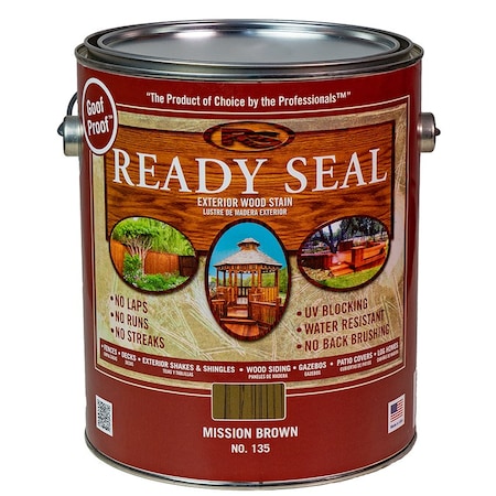 Ready Seal 1 Gal 370026 Mission Brown Exterior Stain & Sealer For Wood M90037