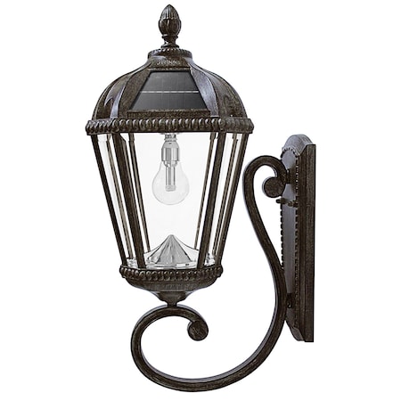 Gama Sonic Royal Bulb Solar Light, GS Solar Light Bulb, Wall Mount, Weathered Bronze 98B310