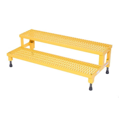 Vestil Adjustable Steel 2-Step Stand, 48" ASP-48