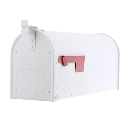 Architectural Mailboxes Admiral Aluminum Post-Mount, Textured White ADM11WAM