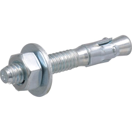 Hillman 1/4 in. D X 1 3/4 in. L Steel Round Head Wedge Anchor 50 pc 370990