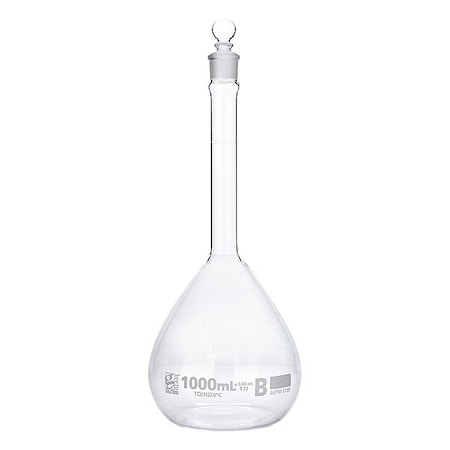 Globe Scientific Glass Flasks, Colorless, 300 mm H 8251000