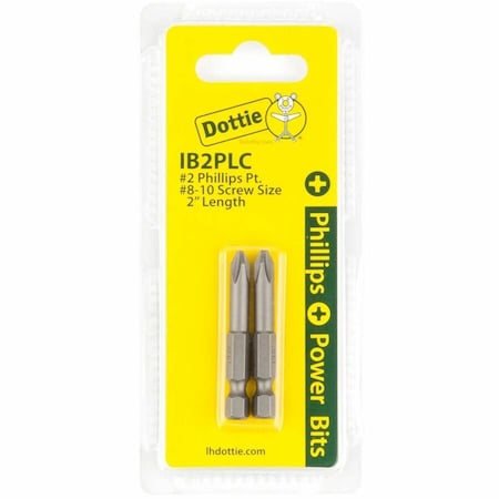 Dottie L.H. Dottie No 2 x 2'' Phillips Power Bit (Carded) IB2PLC