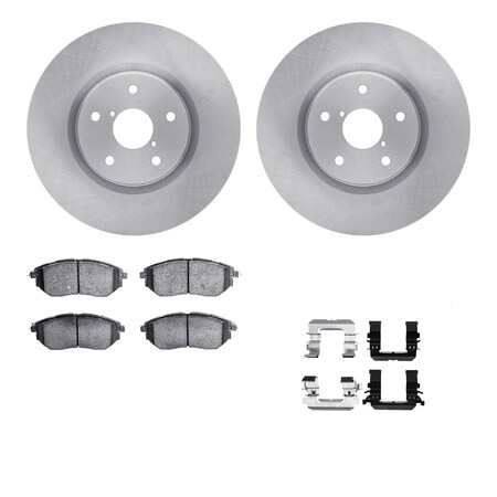 Dynamic Friction Co DFC Brake Rotor with 5000 Brake Pads and Hardware Kit 6512-13202