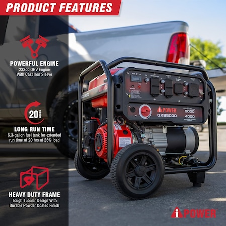 Aipower 5000/4000W Portable Inverter Generator GXS5000