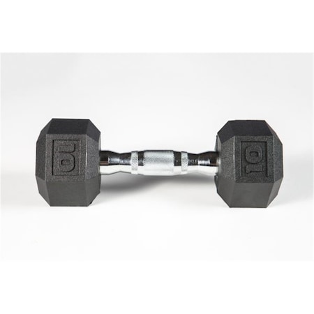 York Barbell York Premium Pvc Hex Dumbbell with Chrome Ergo Handle - 10 lbs 37003