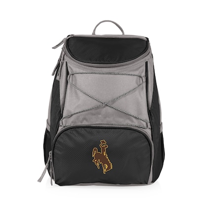 Picnic Time Family Of Brands NCAA Wyoming Cowboys PTX Backpack CoolerBlack with Gray Accents 633-00-175-694-0