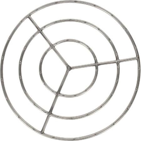 Dagan Triple Ring Design Fire Ring, Stainless Steel FR-30S-3