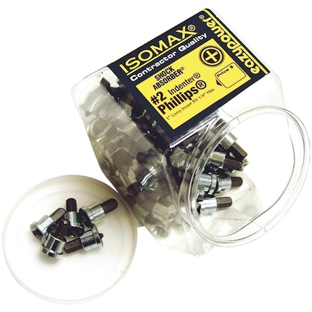 Eazypower EAZYPOWER 002925 Screw Indenter Bit, No 2 Drive, Phillips Drive, Hex Shank 2925