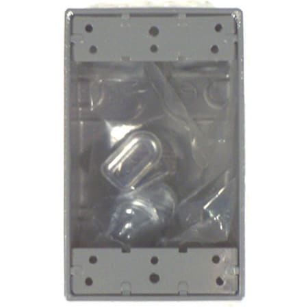 Raco Gray Single Gang Weatherproof Box 5322-0