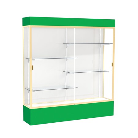 Ghent Light FlrCs, 72x80x16, Whte, Champg, KlyGrn 3176WB-GD-KG