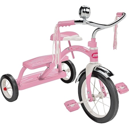 Radio Flyer Dual Deck Tricycle, 2.5 to 5 years, Steel Frame, 12 x 1-1/4 in Front Wheel 33P