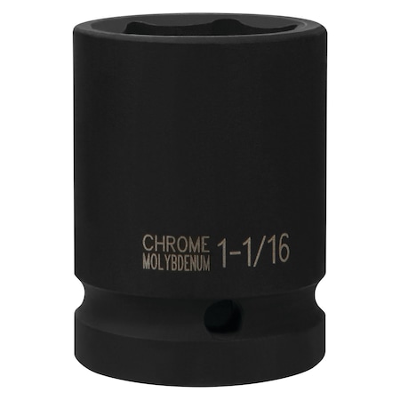 Performance Tool 3/4 in. Dr. 1-1/16 Impact Socket, 6 pt, CrMo, Impact Rated M740-34