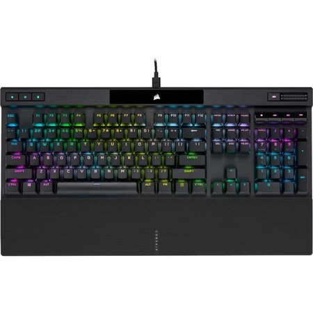 Corsair K70 RGB PRO Mechanical Gaming Keyboard, Backlit RGB LED, CHERRY MX SPEED, Black, Black PBT CH-9109414-NA