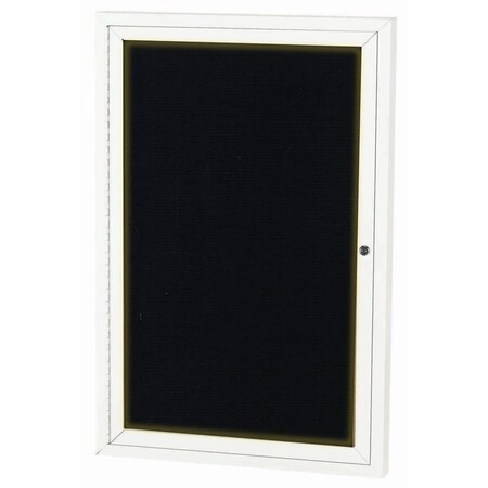 Aarco Illuminated Outdoor Enclosed Directory w/ Al Frame, Powder Coated White, 48''Hx36''W OADC4836IW