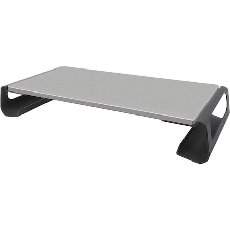 Kantek Monitor Riser MDF and Steel, Gray and Black 19.1" Wide MS720