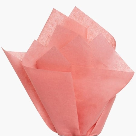 Nashville Wraps Coral Rose Color Tissue Paper, 20x30, 24 Soft Fold Sheets, 24PK CTQCO