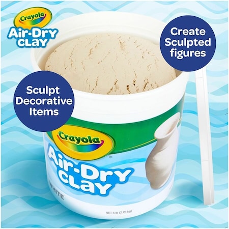 Crayola AirDry Clay, White CYO575055