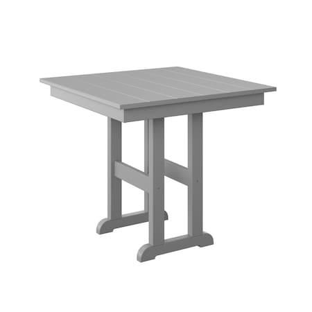 Polybird 33" SQUARE TABLE.       LIGHT GRAY POLYBIRD P18-R