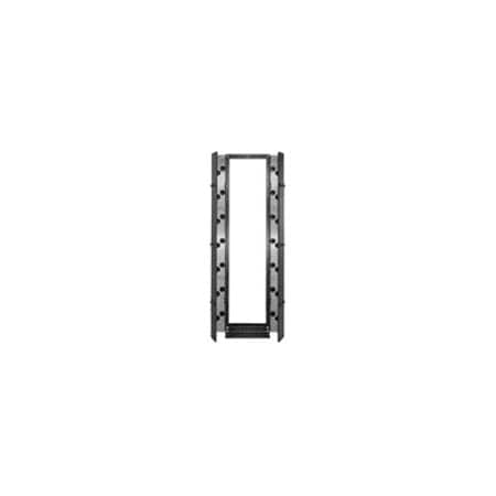 Chatsworth Products Cpi MCS MASTER VERTICAL CABLE MGR, DBL-SIDED 84"HX6"WX16.15"D, BLACK 30095-703