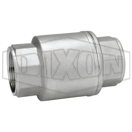Dixon Check Valve, 1-1/2 in, FNPT, 316 SSss Steel Body SSCVIL150