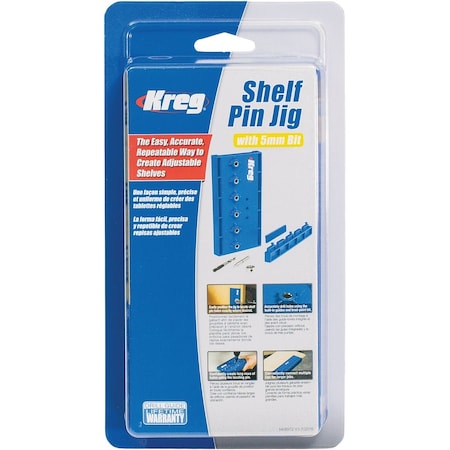 Kreg Shelf Pin Jig with 5mm Bit KMA3232