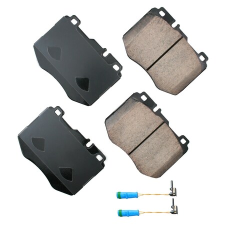 Akebono Euro Premium Ceramic Disc Brake Pads, Eur1796 EUR1796