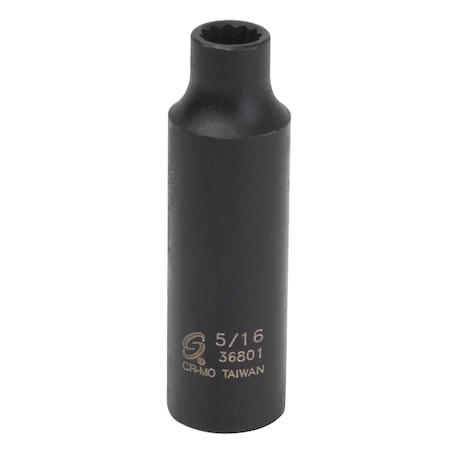 Sunex 3/8 in Drive 5/16 in 12-Point Deep Impact Socket 36801