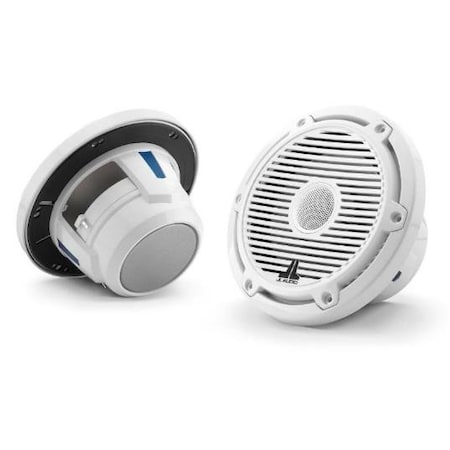 Jl Audio 6.5in Marine Speakers, 1in WHITE Tweeter, Gloss White Classic Grille, 93687, 010-03497-00, 2PK 93687/010-03497-00