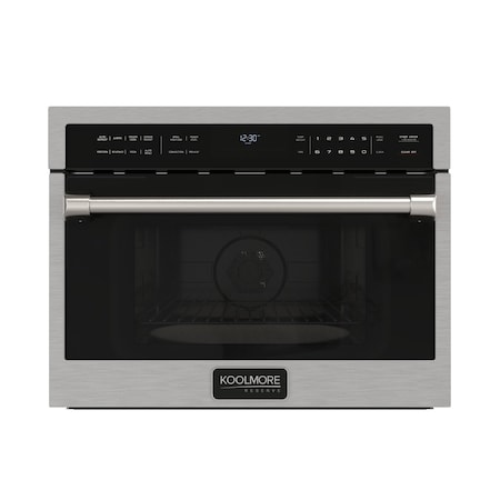 Koolmore Reserve 24 in. Built-In Microwave Convection Oven with Air Fry, 3-in-1 Combo, Sensor Cook, KM-CWO24-AFSS